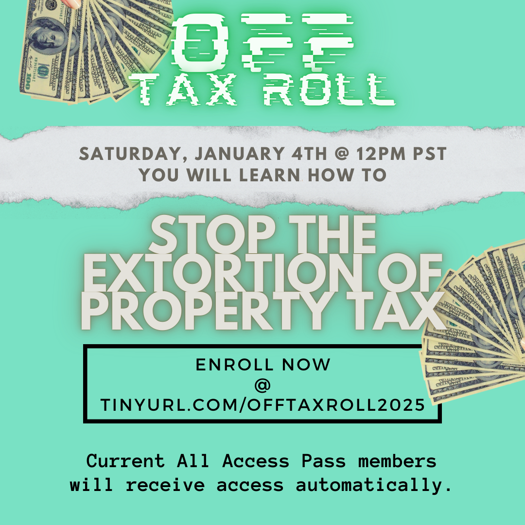 Off Tax Roll 2 0 2025 Freedom From Government
