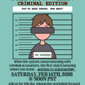 Sued Now What - Criminal Edition